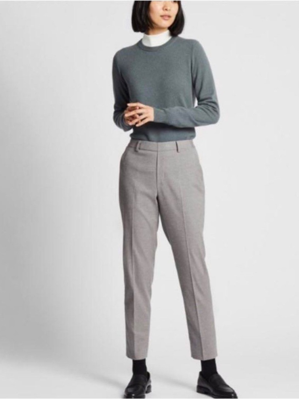 Uniqlo Women’s EZY Smart Ankle Pants (Pull-On) Gray Size XS